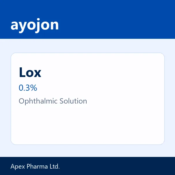 Lox 0.3% Ophthalmic Solution
