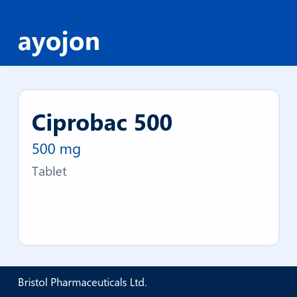 Ciprobac 500 500 mg Tablet