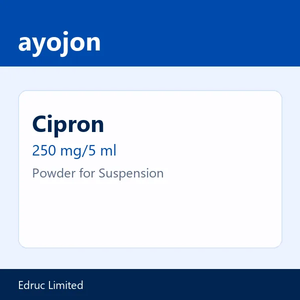 Cipron 250 mg/5 ml Powder for Suspension