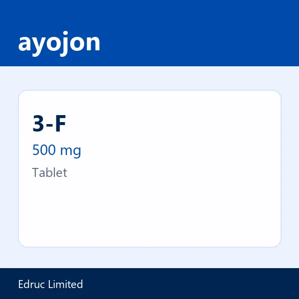 3-F 500 mg Tablet